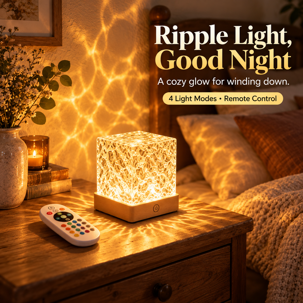 Nerilume Tidal | Ocean Ripple Cube Light