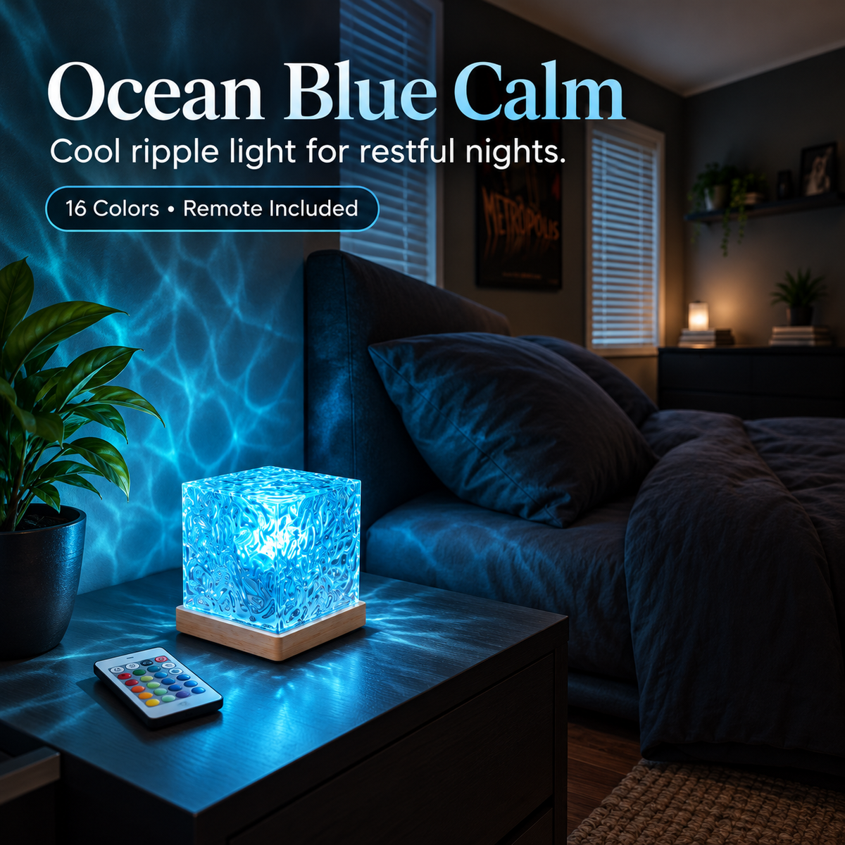 Nerilume Tidal | Ocean Ripple Cube Light