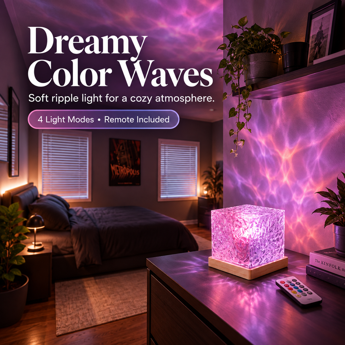 Nerilume Tidal | Ocean Ripple Cube Light