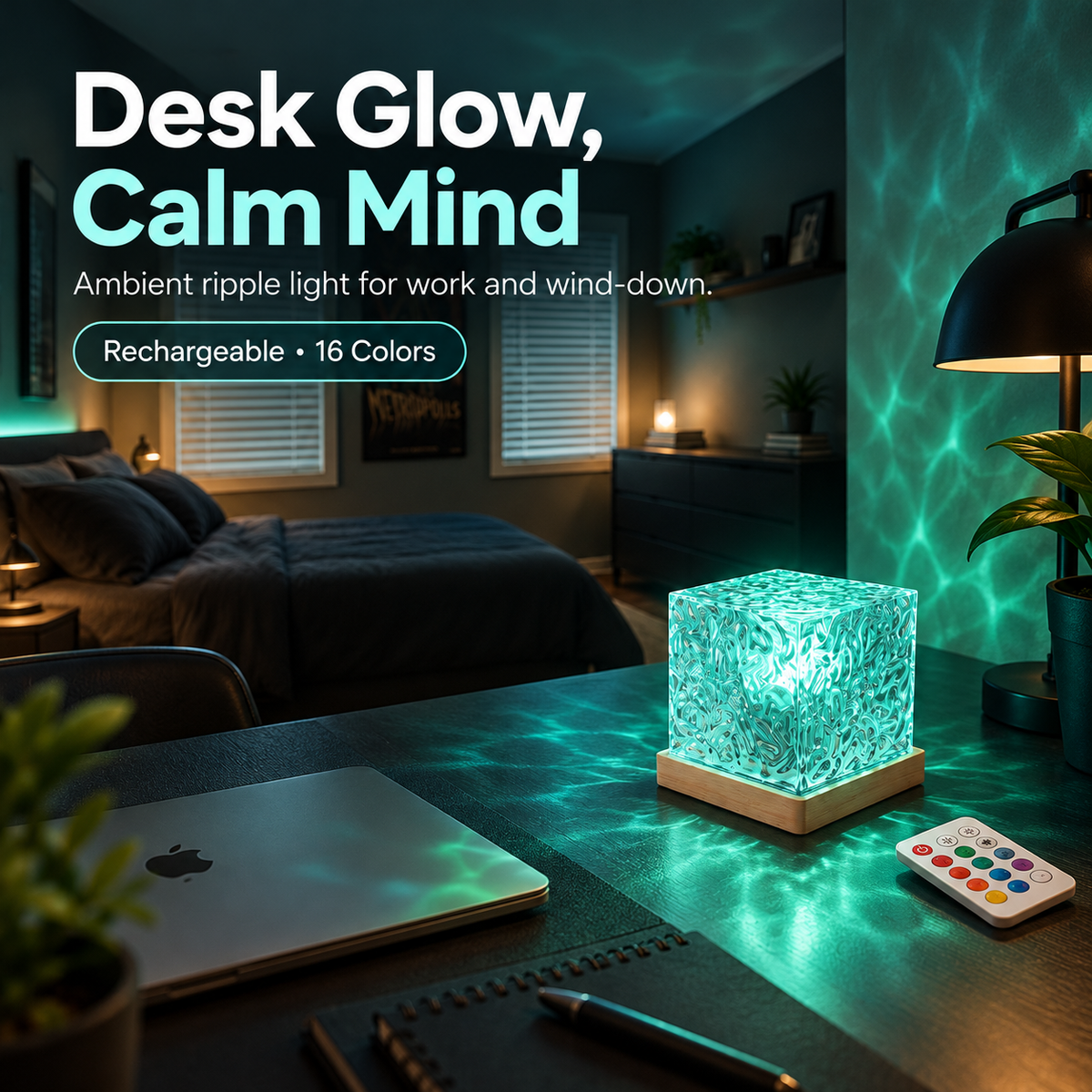 Nerilume Tidal | Ocean Ripple Cube Light
