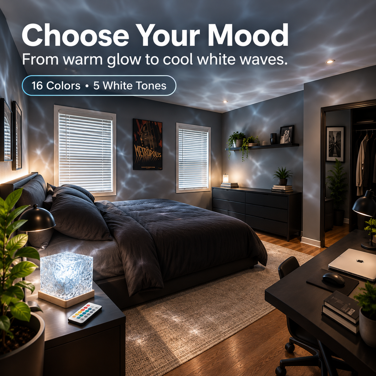 Nerilume Tidal | Ocean Ripple Cube Light